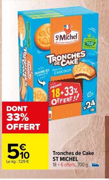 Tronches De Cake St Michel