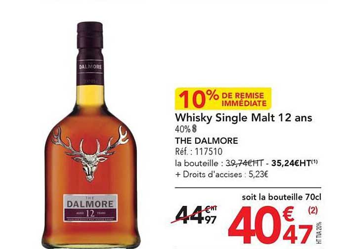 whisky single malt 12 ans the dalmore