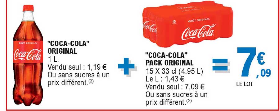 "coca-cola" original + "coca-cola" pack original