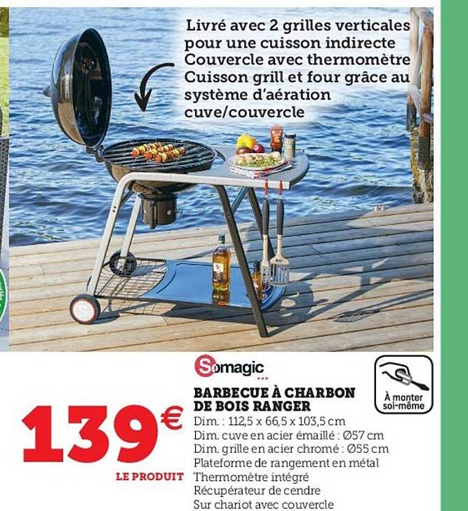 barbecue à charbon de bois ranger