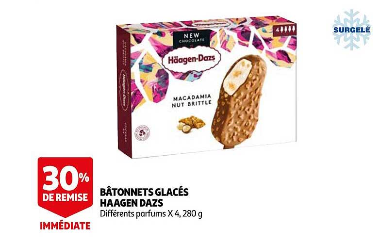 bâtonnets glacés häagen dazs