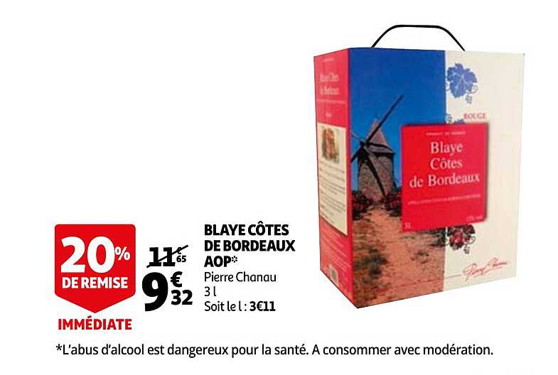 blaye côtes de bordeaux aop pierre chanau