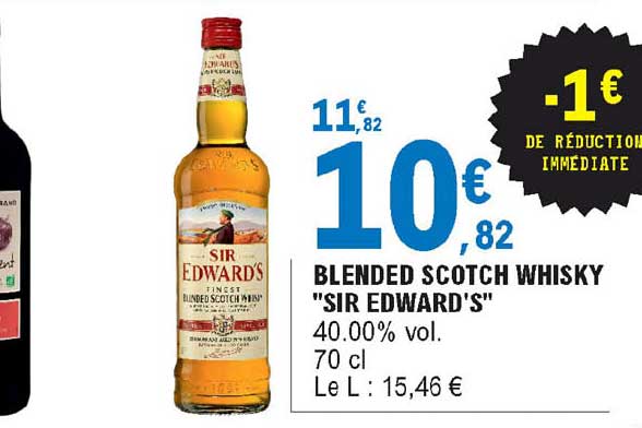 blended scotch whisky "sir edward's"