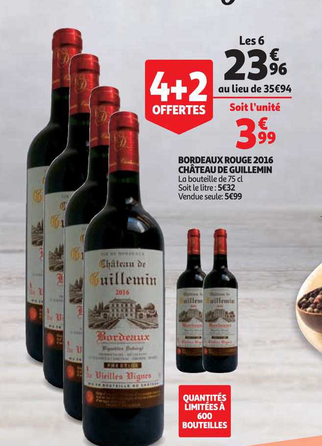 Bordeaux Rouge 2016 Château De Guillemin