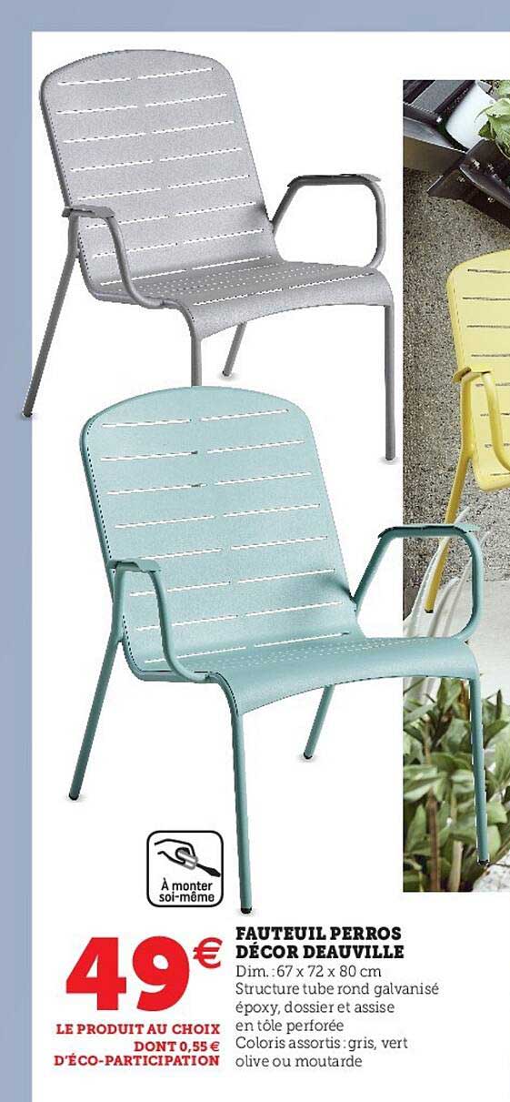 fauteuil perros décor deauville