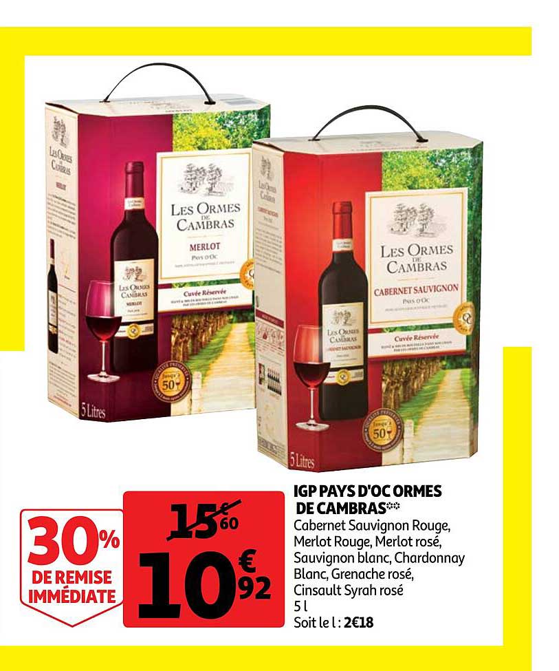 igp pays d'oc ormes de cambras