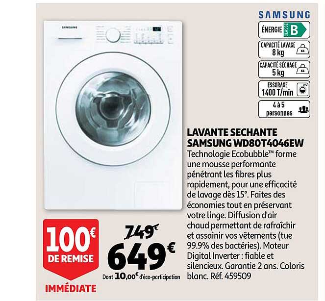 lavante séchante samsung