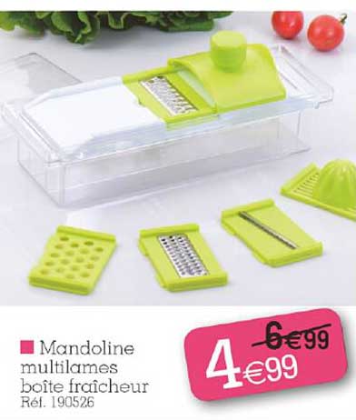 mandoline multilames boîte fraîcheur