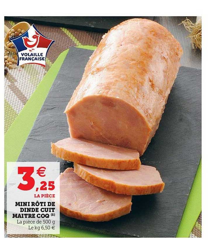 mini rôti de dinde cuit maître coq