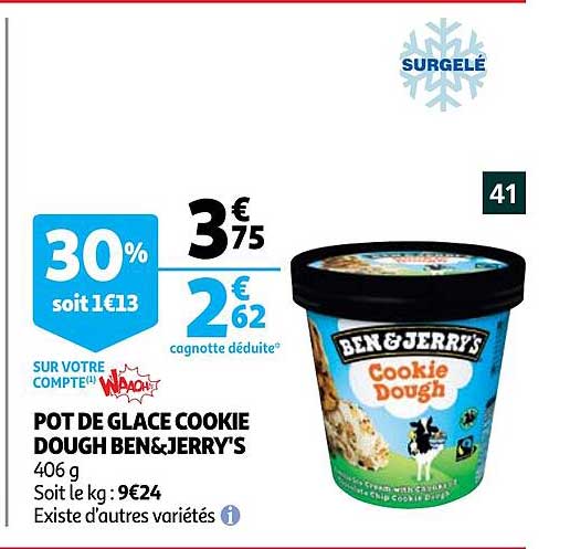 Pot De Glace Cookie Dough Ben&jerry's
