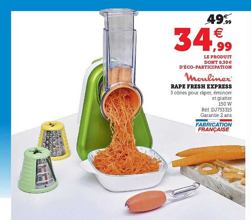 Râpé Fresh Express Moulinex