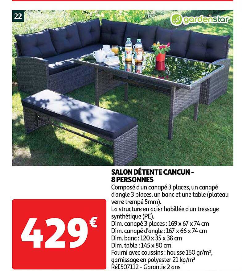 salon détente cancun - 8 personnes