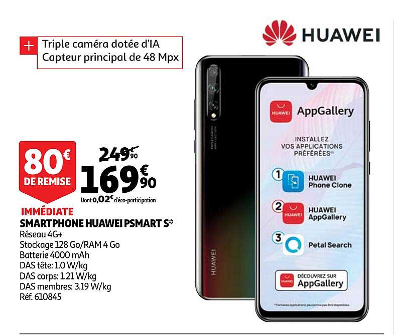 smartphone huawei psmart s