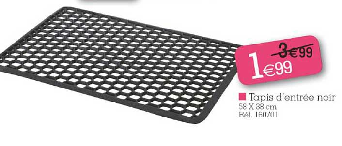 tapis d'entrée noir