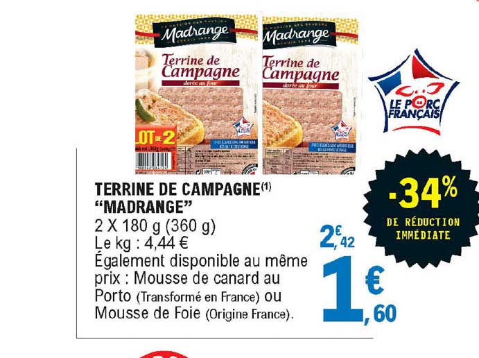 Terrine De Campagne "madrange"