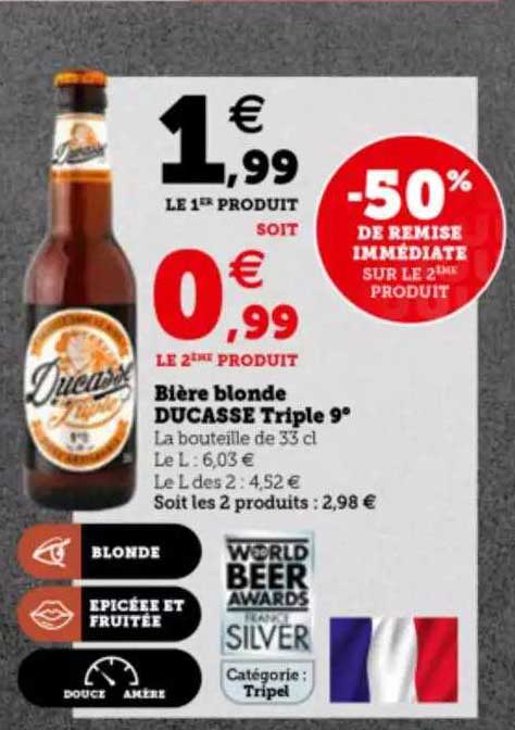 bière blonde ducasse triple 9°