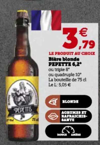bière blonde pepette 6,2°