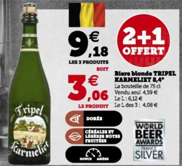 bière blonde tripel karmeliet 8,4°