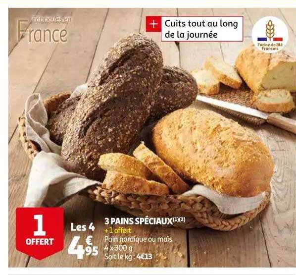 3 pains spéciaux
