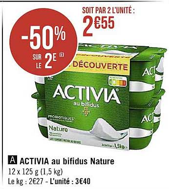 Activia Au Bifidus Nature