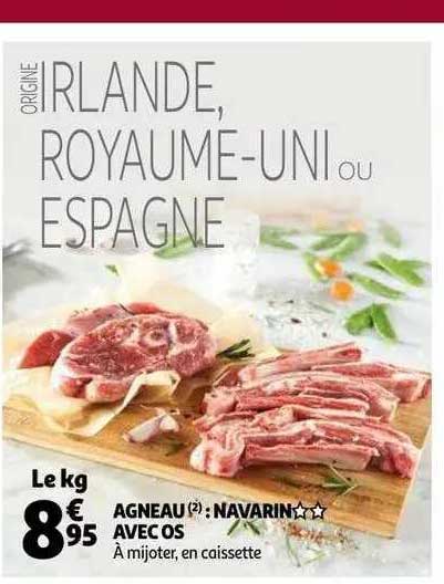 Agneau : Navarin** Avec Os