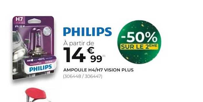 Ampoule H4-h7 Vision Plus Philips