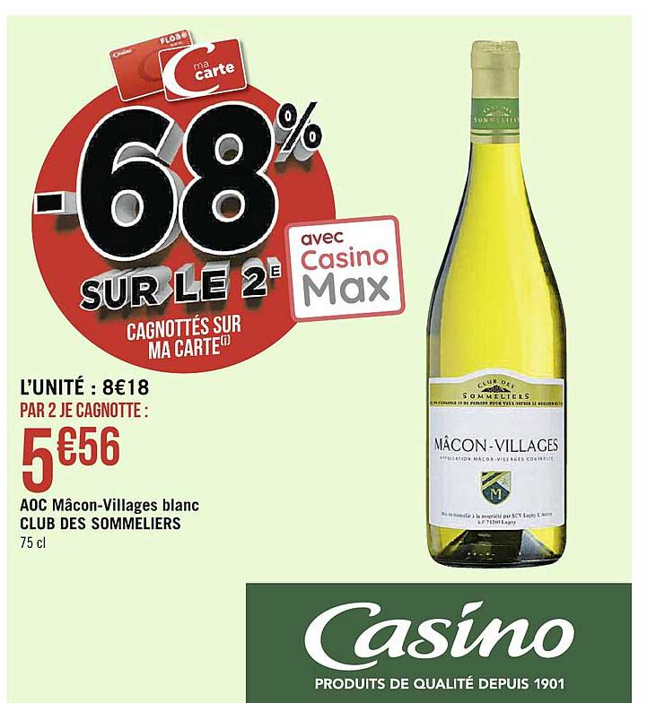 Aoc Mâcon-Villages Blanc Club Des Sommeliers