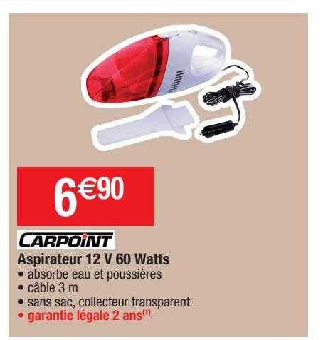 aspirateur 12 v 60 watts carpoint