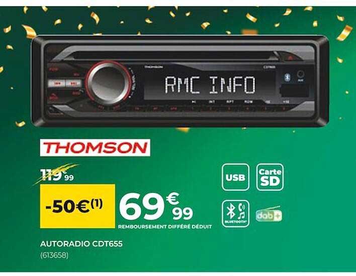 Autoradio Cdt655 Thomson