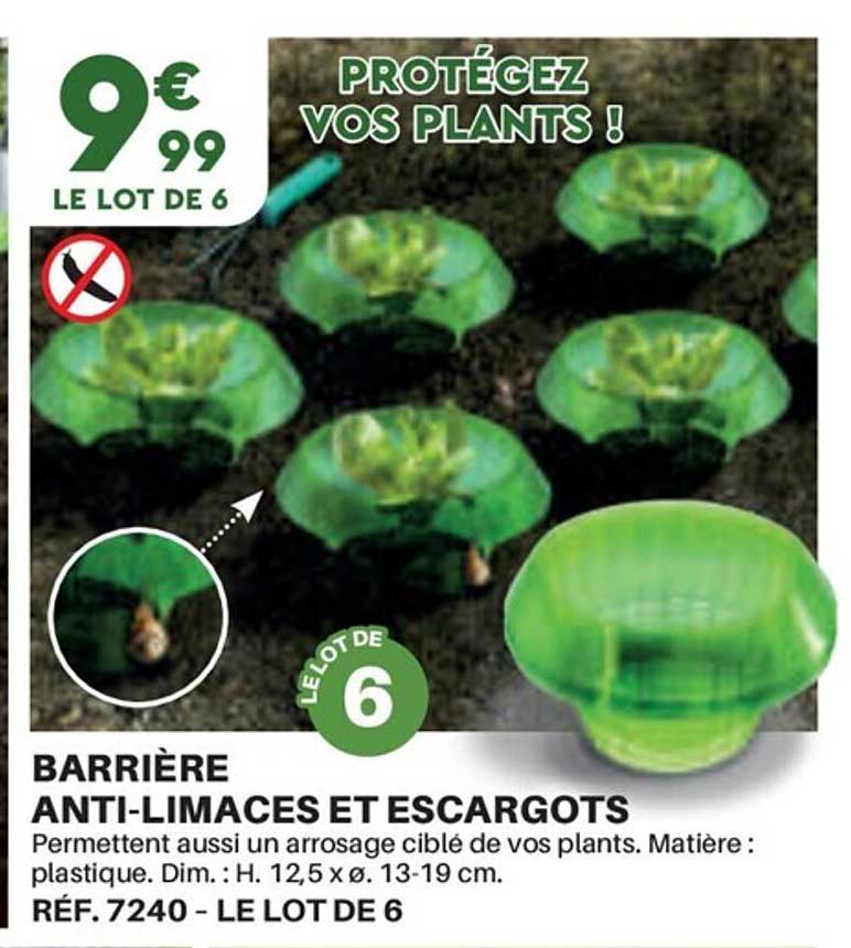 barrière anti-limaces et escargots