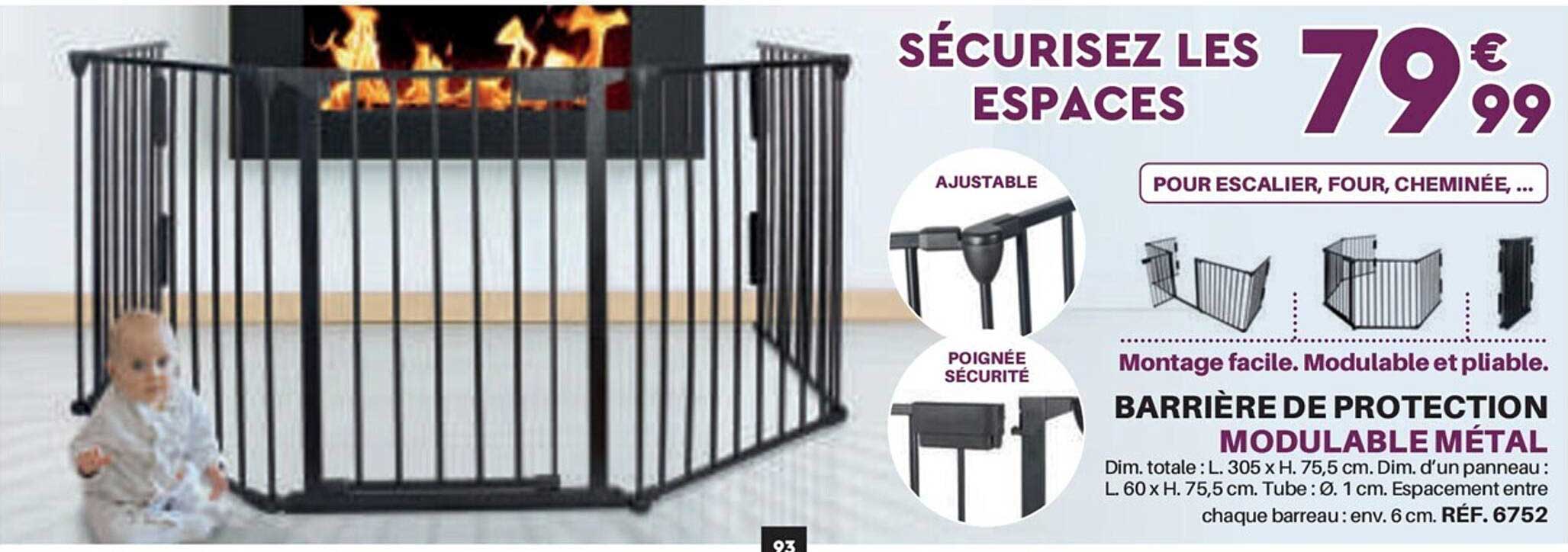 Barrière De Protection Modulable Métal