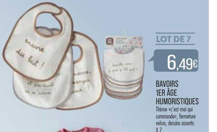 bavoirs 1er âge humoristiques