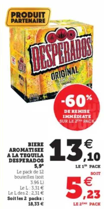 bière aromatisée à la tequila desperados 5,9°
