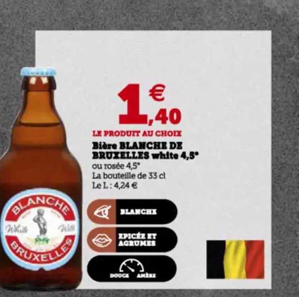 bière blanche de bruxelles white 4,5°