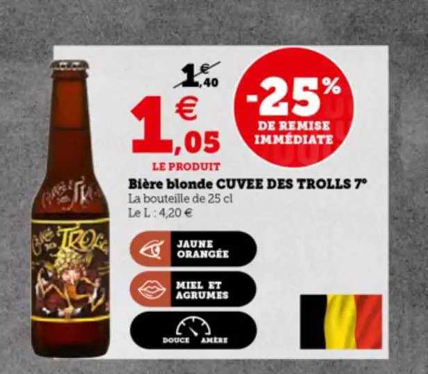 bière blonde cuvée des trolls 7°