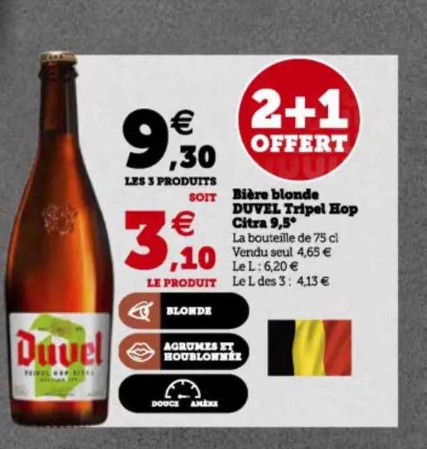 bière blonde duvel tripel hop citra 9,5°