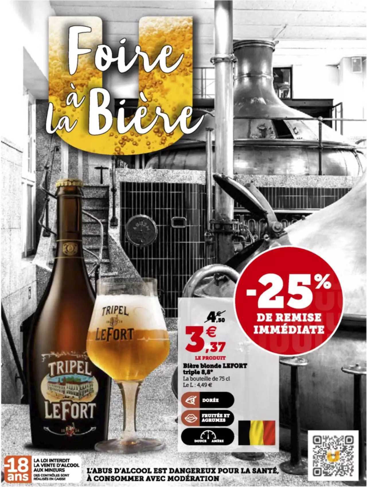 Bière Blonde Lefort Triple 8,8°