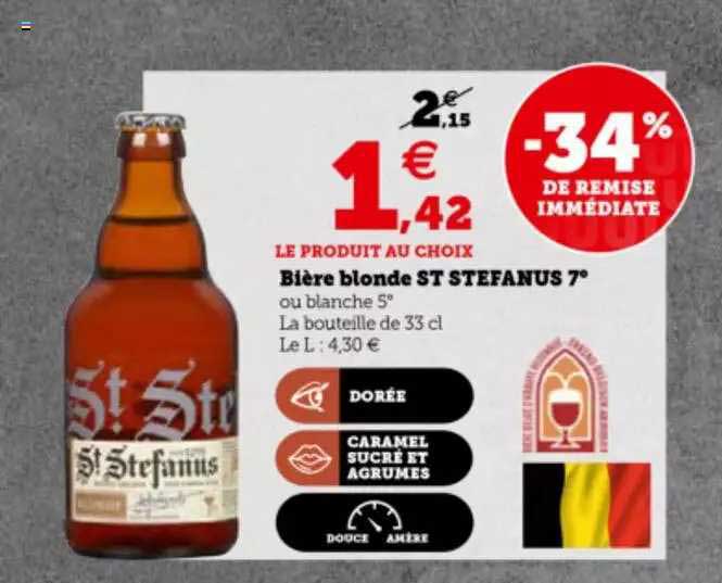 bière blonde st stefanus 7°