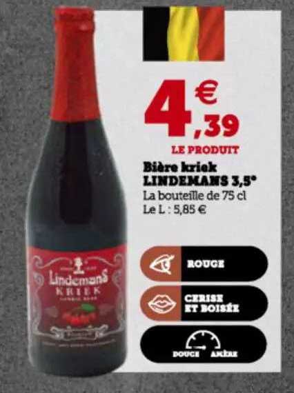 bière kriek lindemans 3,5°