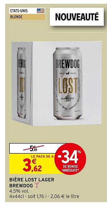 bière lost lager brewdog