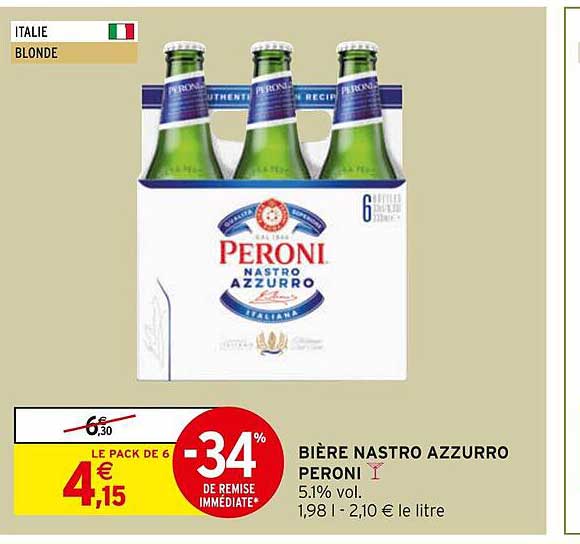 bière nastro azzuro peroni