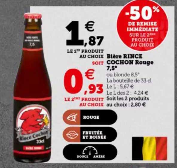 bière rince cochon rouge 7,5°