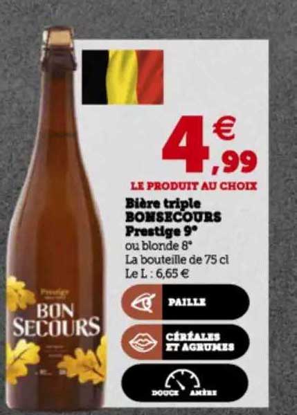 bière triple bonsecours prestige 9°