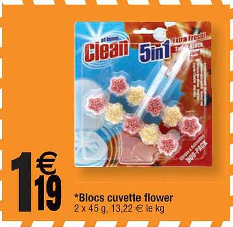 blocs cuvette flower