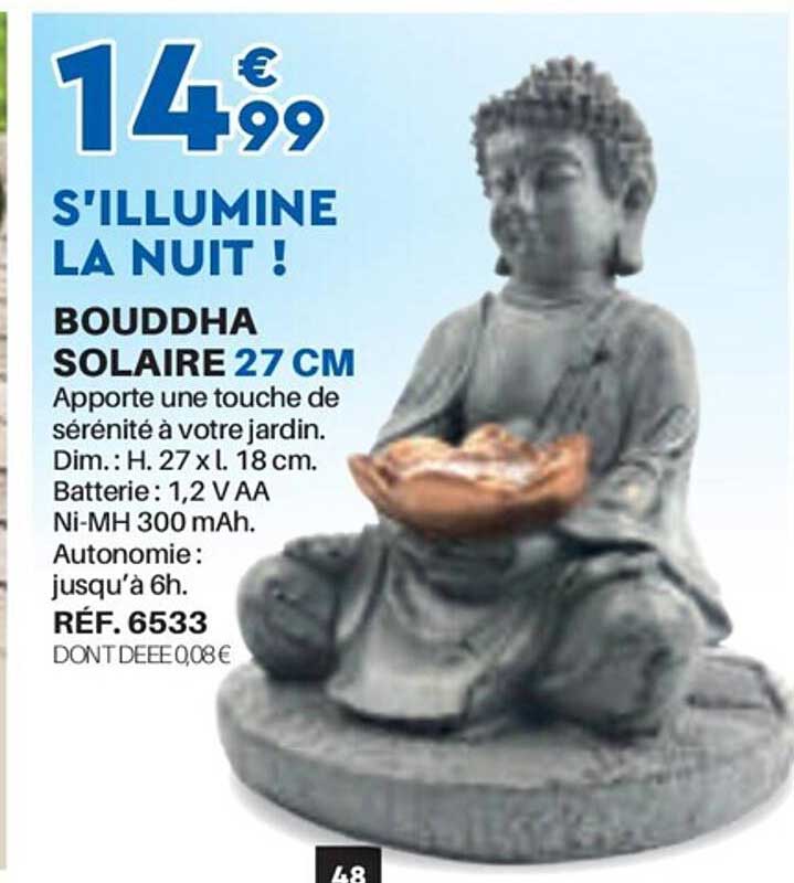 Bouddha Solaire 27 Cm