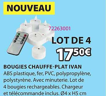 bougies chauffe-plat ivan