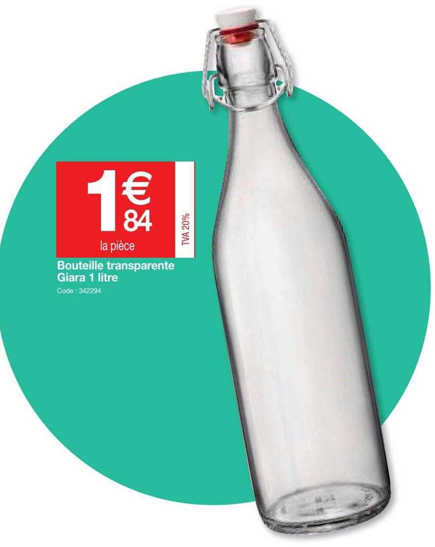 bouteille transparente giara 1 litre