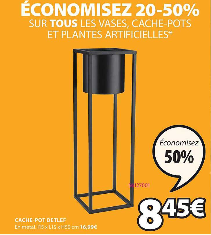 cache-pot detlef, vases, cache-pots et plantes artificielles