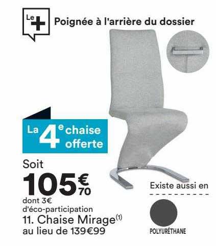 chaise mirage