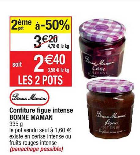 confiture figue intense bonne maman